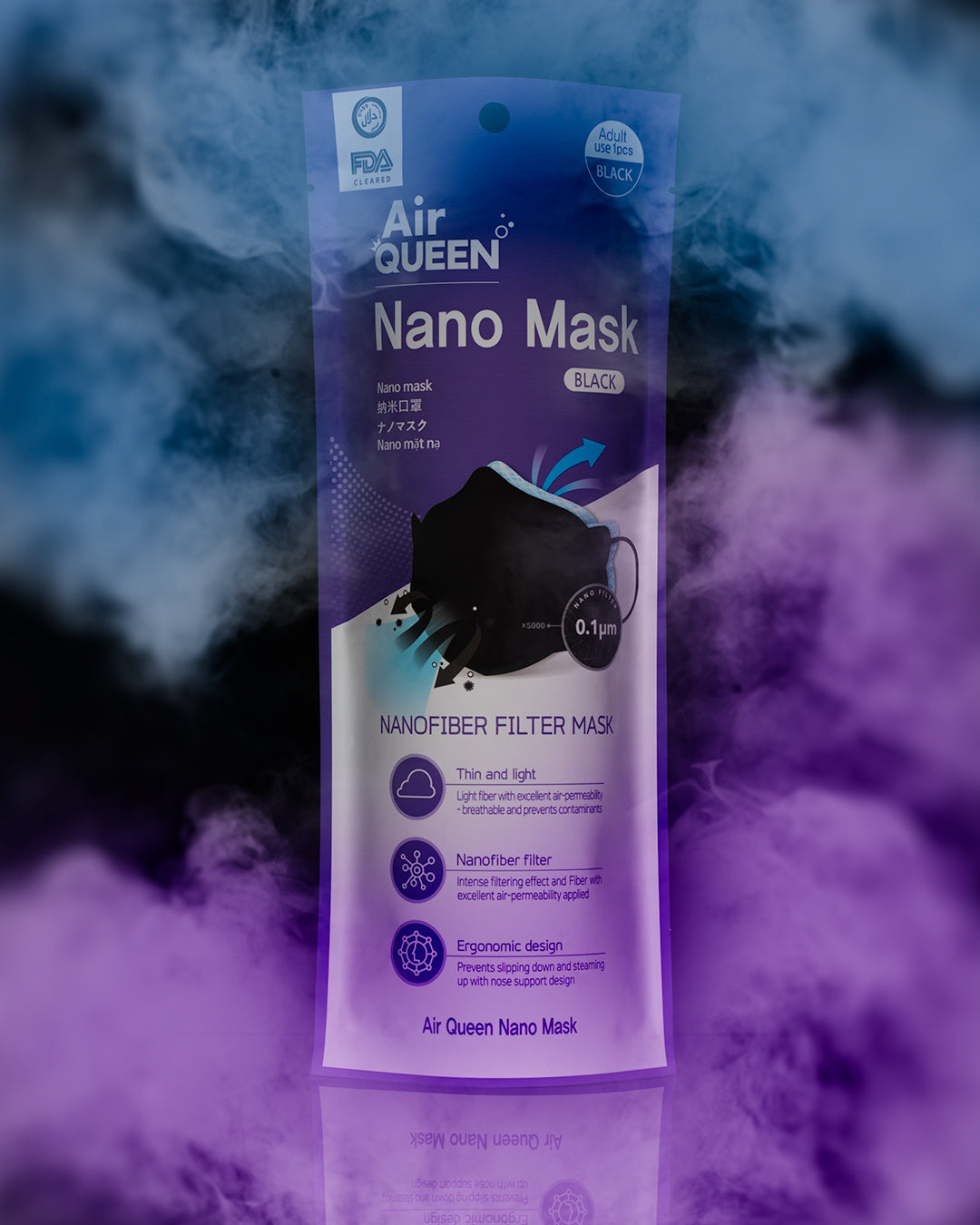 Air Queen BLACK™ Nanofiber Mask